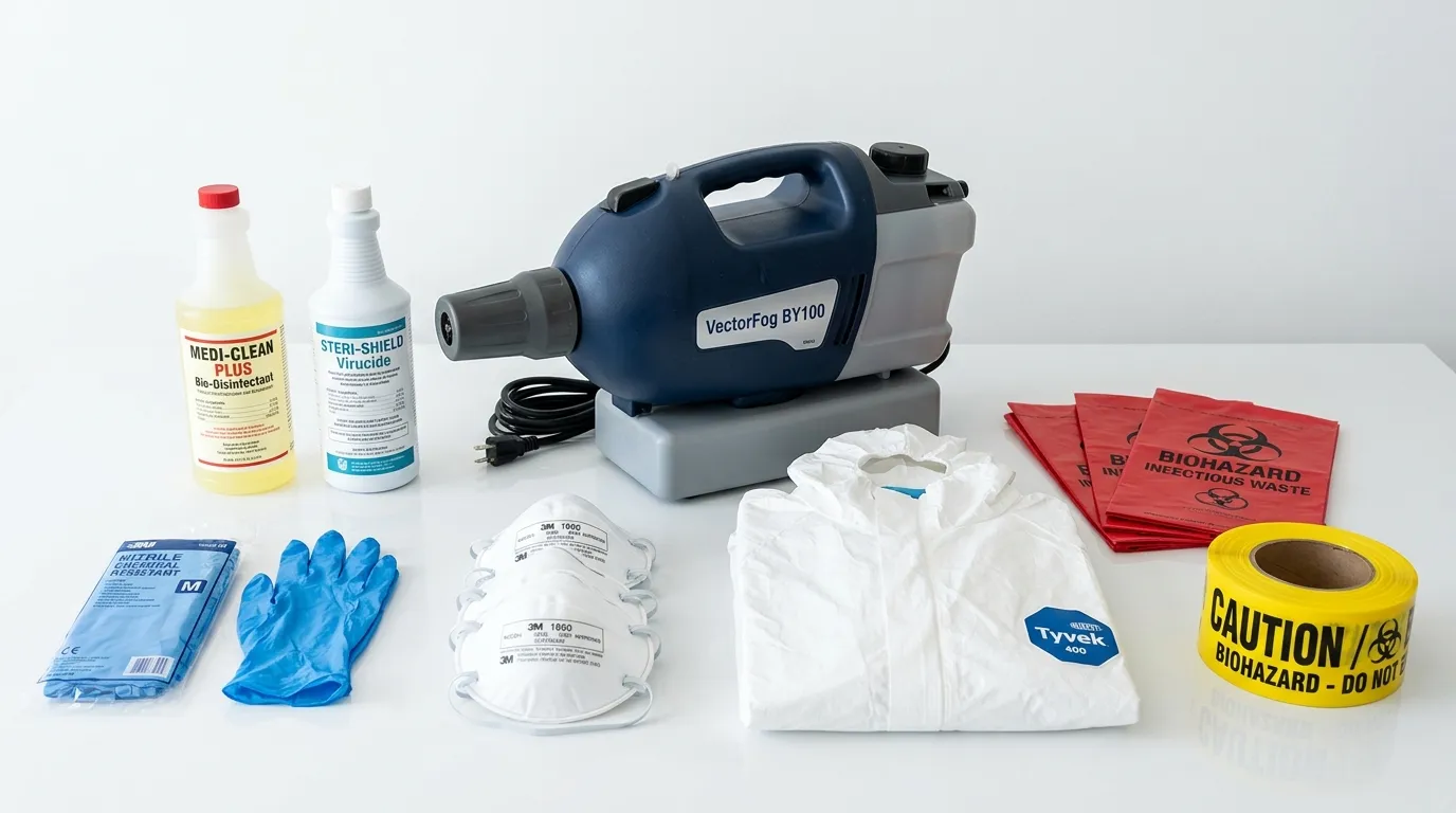 Professional biohazard remediation crew working in Mountain Park