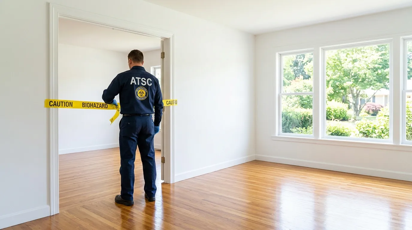 Certified biohazard cleanup crew performing Decomposition Cleanup in Mountain Park